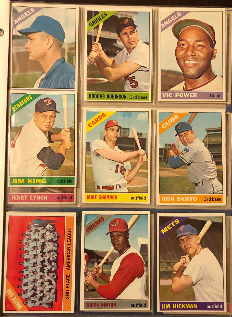 LOT 27 TOPPS 1966 BASEBALL CARDS - VERY SHARP (1 of 10)