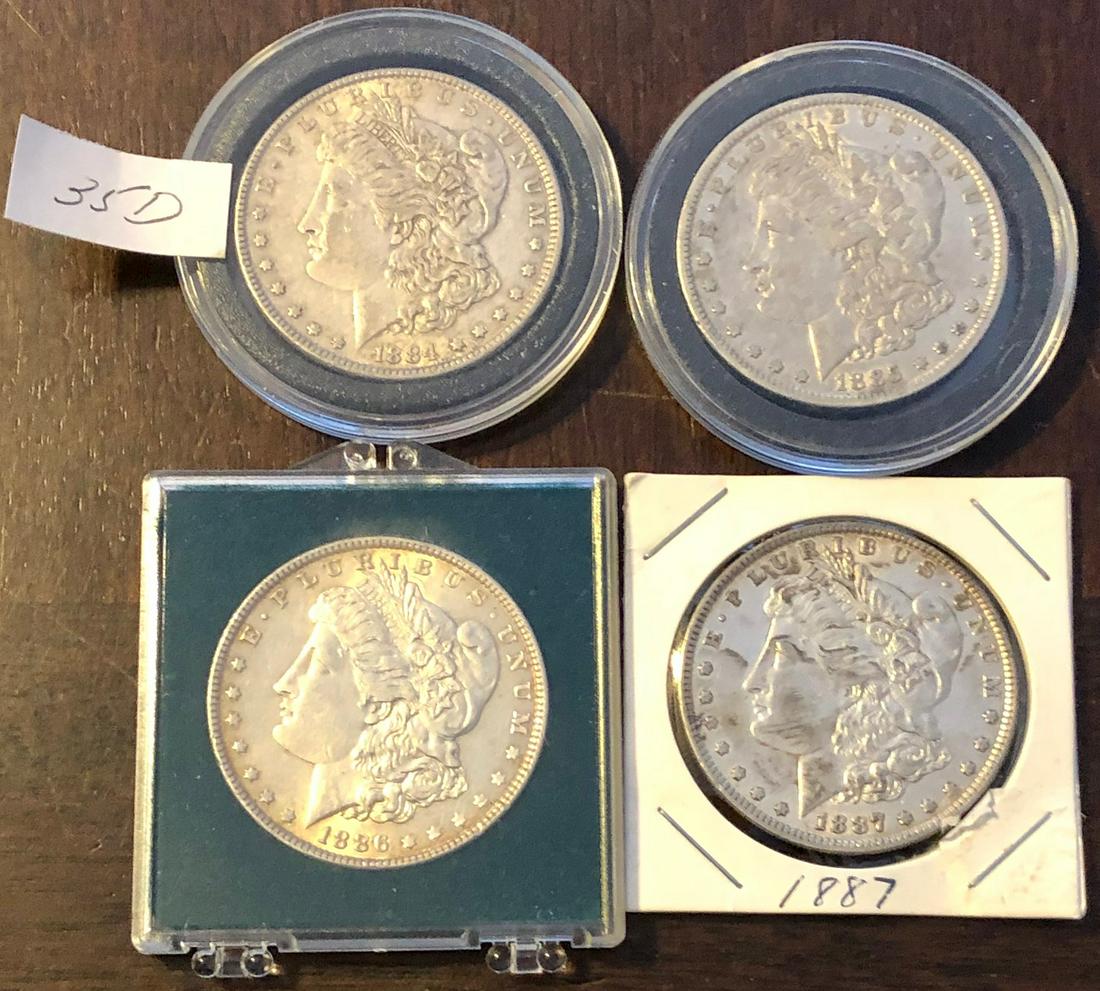 LOT 4 MORGAN SILVER DOLLARS (1 of 9)
