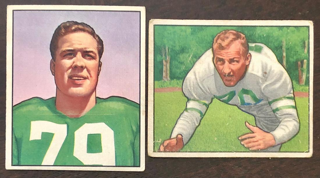 LOT 2 BOWMAN 1950 FOOTBALL CARDS (1 of 3)