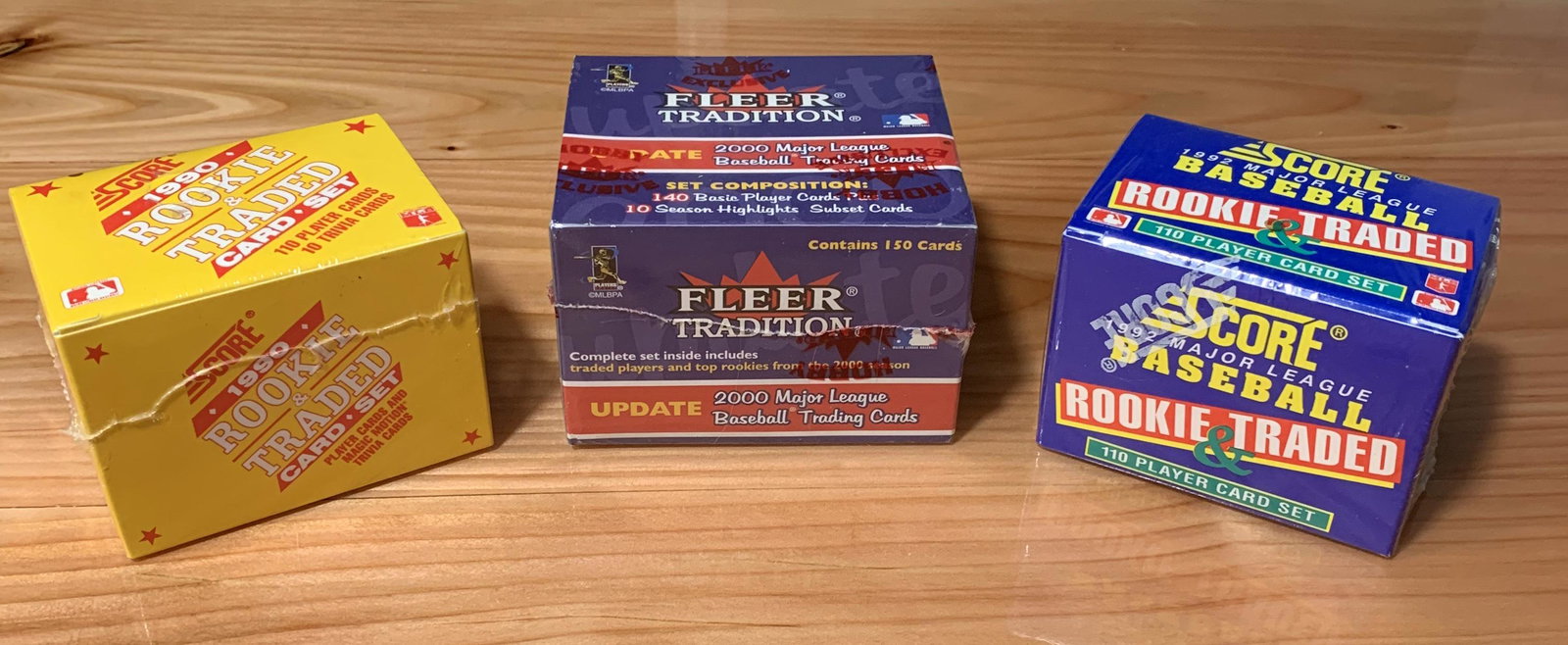 LOT 3 FACTORY SEALED BASEBALL CARD SETS (1 of 8)