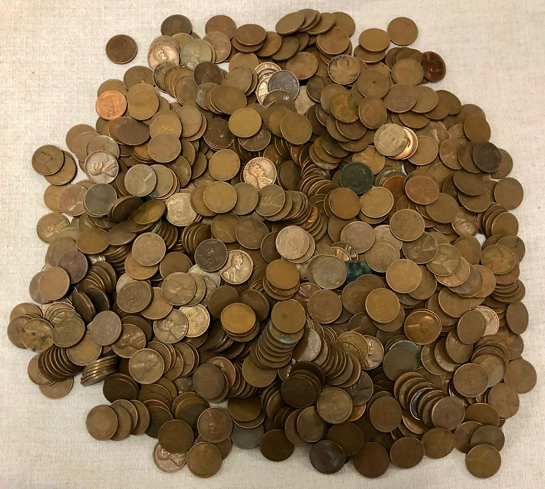 APPROX. 1000 U.S. WHEAT BACK PENNIES (1 of 2)