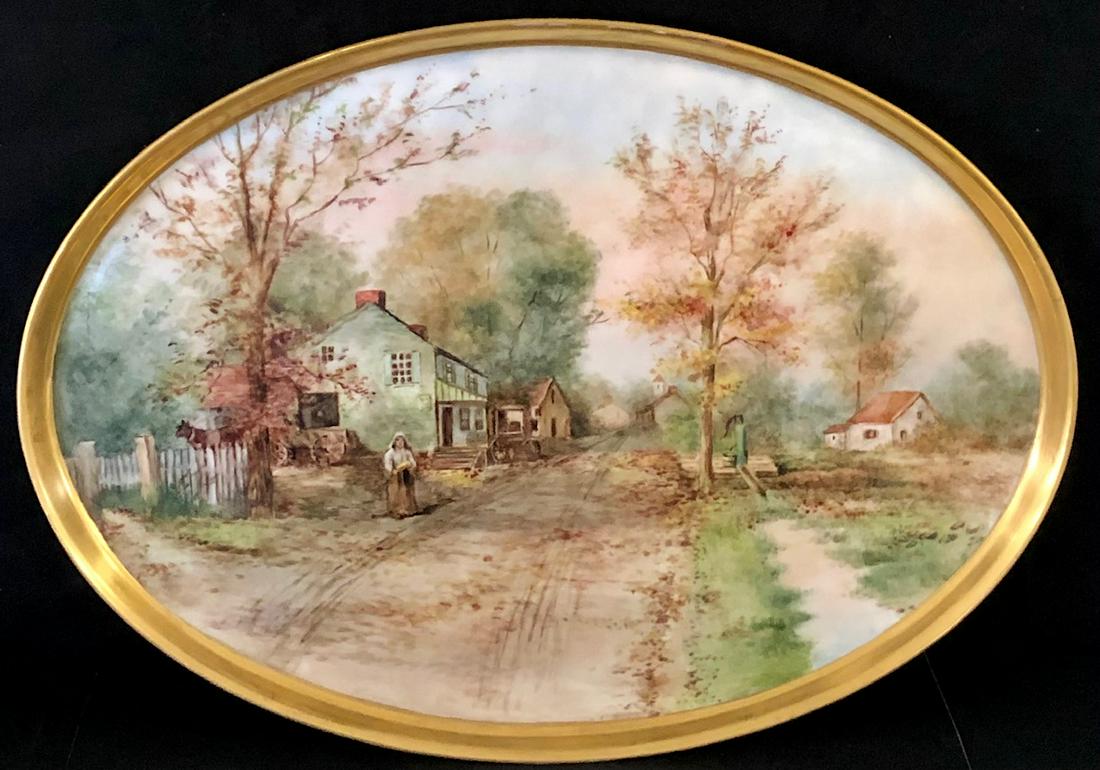 LG. 16" LIMOGES HAND PAINTED PLATTER (1 of 7)