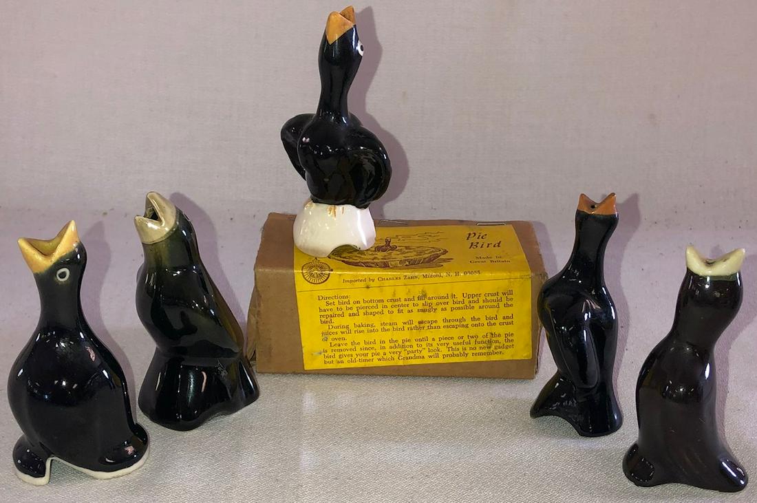 LOT 5 VINTAGE CERAMIC PIE BIRDS (1 of 8)