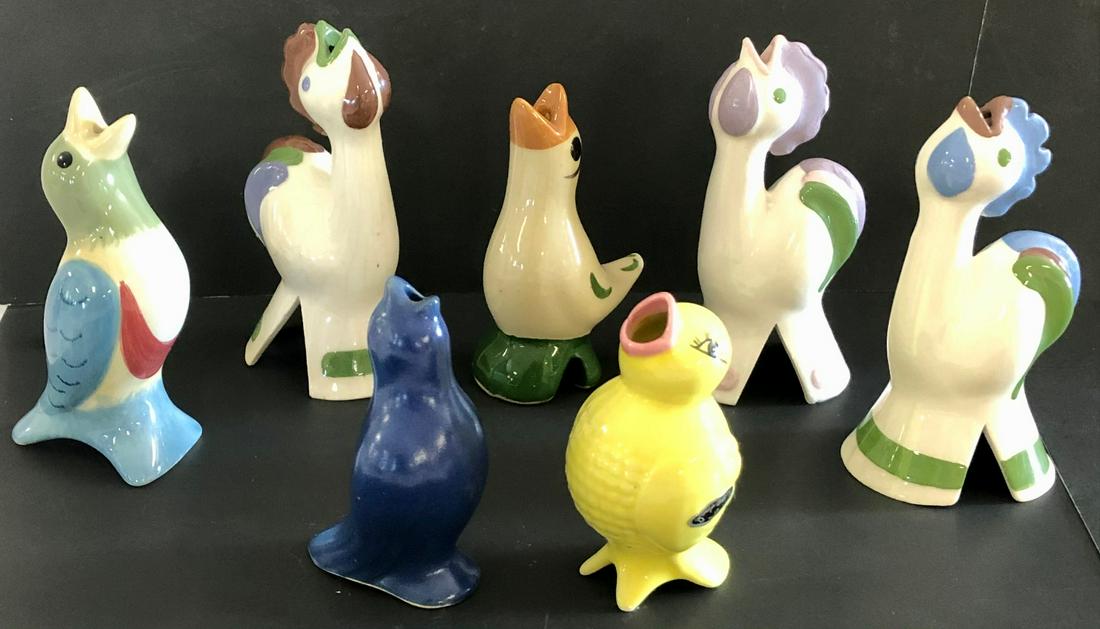 LOT 7 VINTAGE CERAMIC PIE BIRDS (1 of 6)