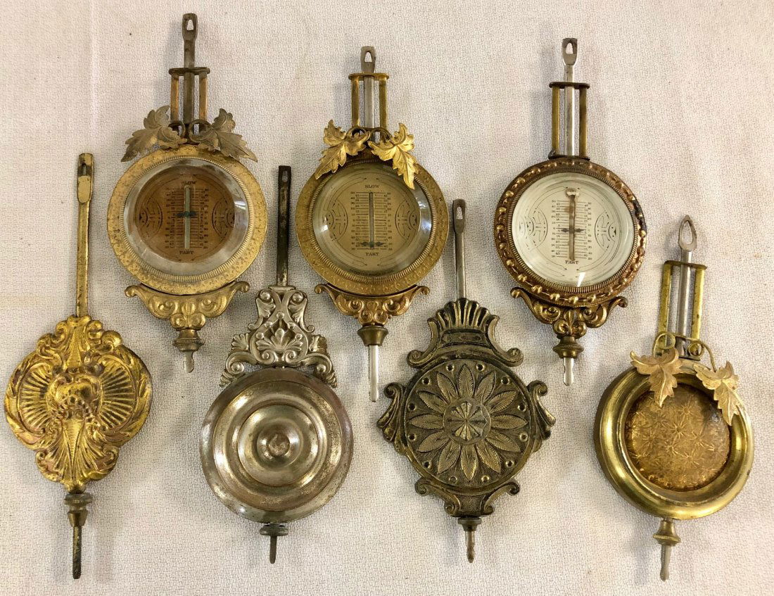 LOT 7 ANTIQUE CLOCK PENDULUMS (1 of 5)