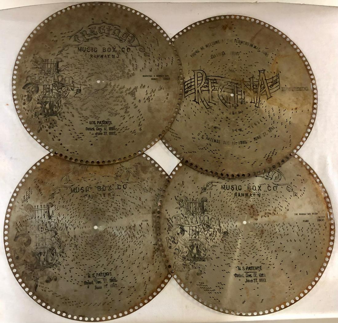 LOT 11 REGINA MUSIC BOX DISCS - 15 1/2" diameter (1 of 9)