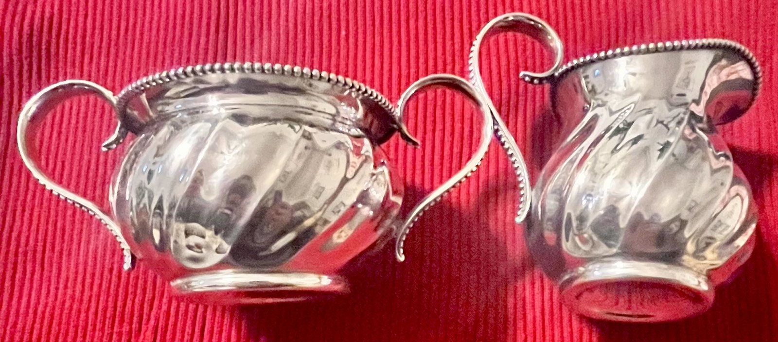 "MERMOD JACCARD & CO." STERLING SILVER CREAM & SUGAR (1 of 11)