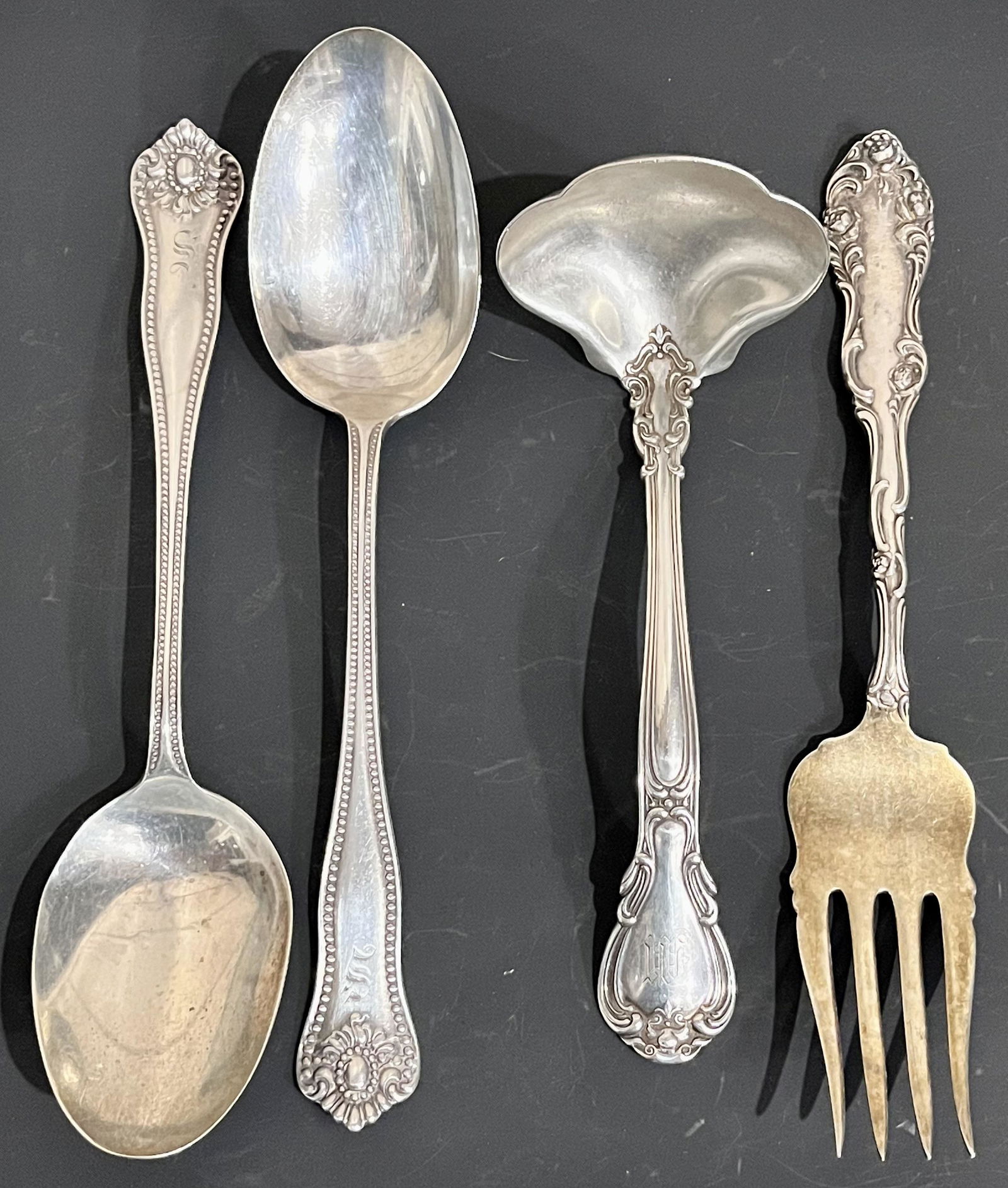 LOT 4 STERLING SILVER SERVING PIECES (1 of 11)