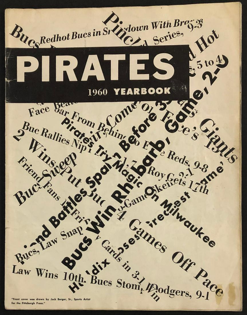 PITTSBURGH PIRATES 1960 BASEBALL YEARBOOK (1 of 6)