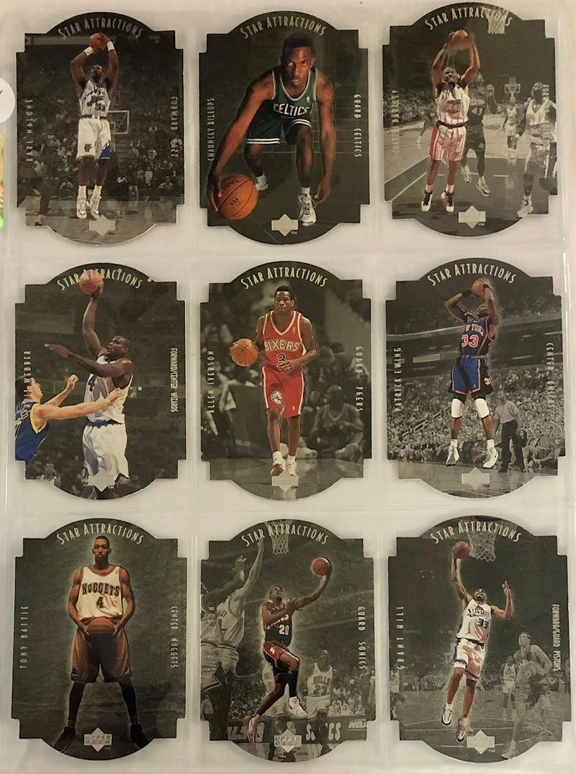 LOT 9 UPPER DECK 1997 "STAR ATTRACTIONS" BASKETBALL (1 of 5)
