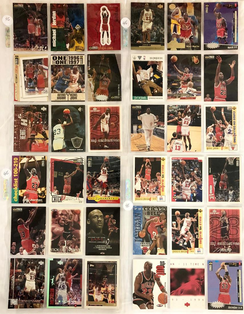 LOT 36 VINTAGE MICHAEL JORDAN BASKETBALL CARDS - ALL (1 of 9)