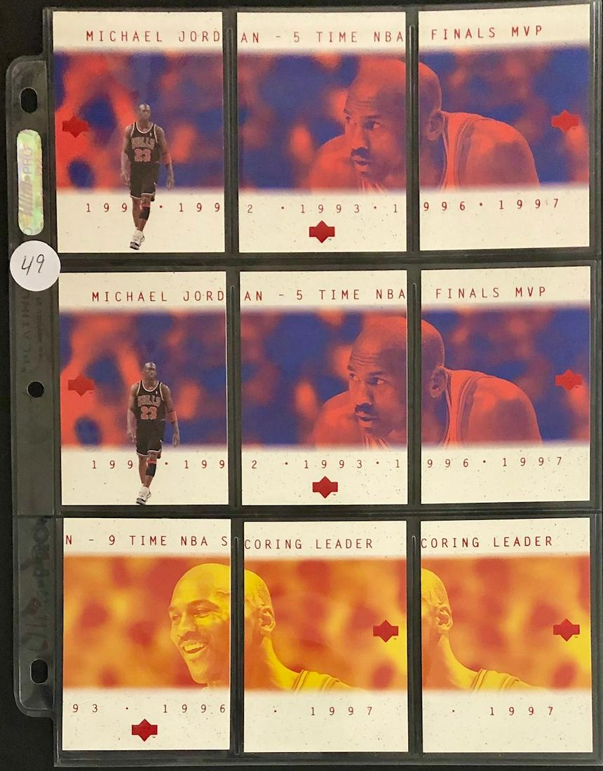 LOT 9 UPPER DECK 1997 MICHAEL JORDAN BASKETBALL CARDS (1 of 6)