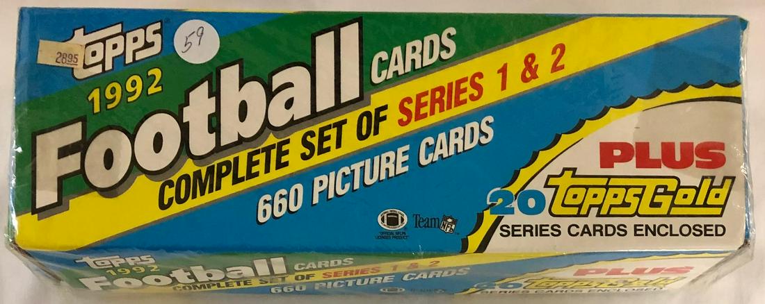 1992 TOPPS FACTORY SEALED COMPLETE SET FOOTBALL CARDS (1 of 4)