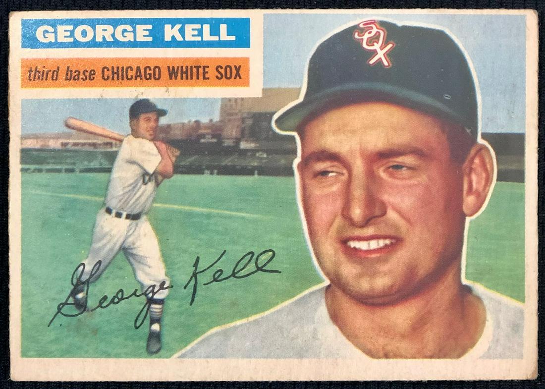 1956 TOPPS HALL OF FAMER GEORGE KELL BASEBALL CARD (1 of 3)