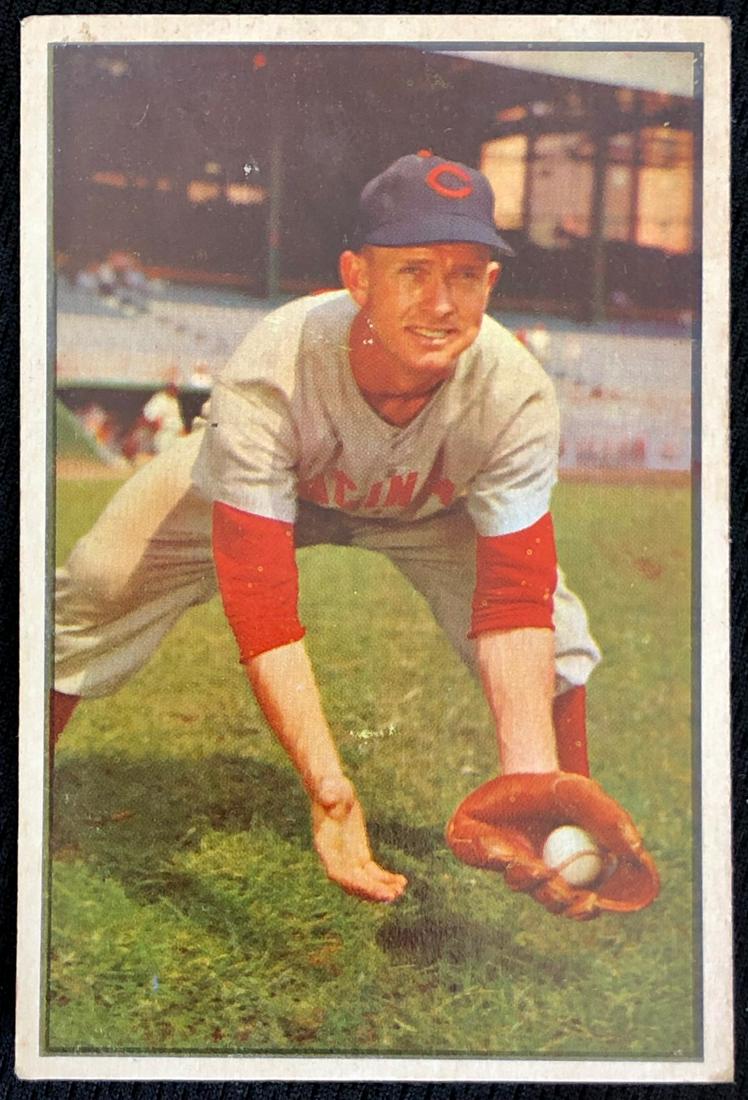 1953 BOWMAN #26 ROY MCMILLAN BASEBALL CARD: CLEAN BACK - EX TO EX MINT