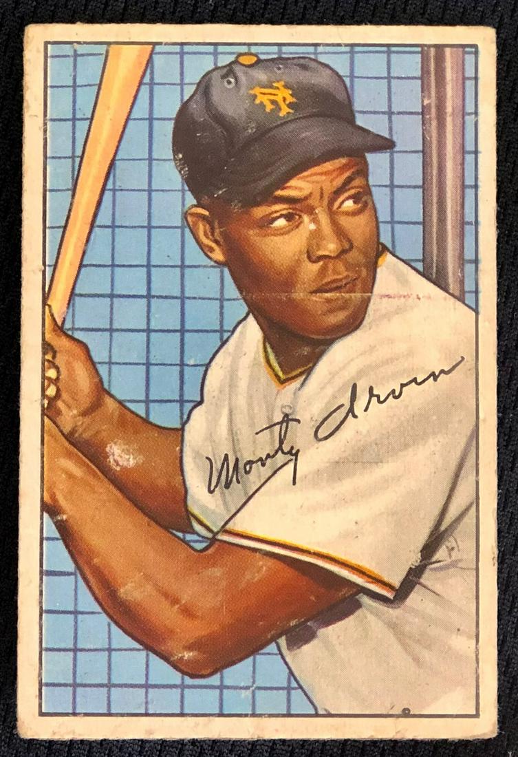 1952 BOWMAN MONTE IRVIN HOF BASEBALL CARD (1 of 3)