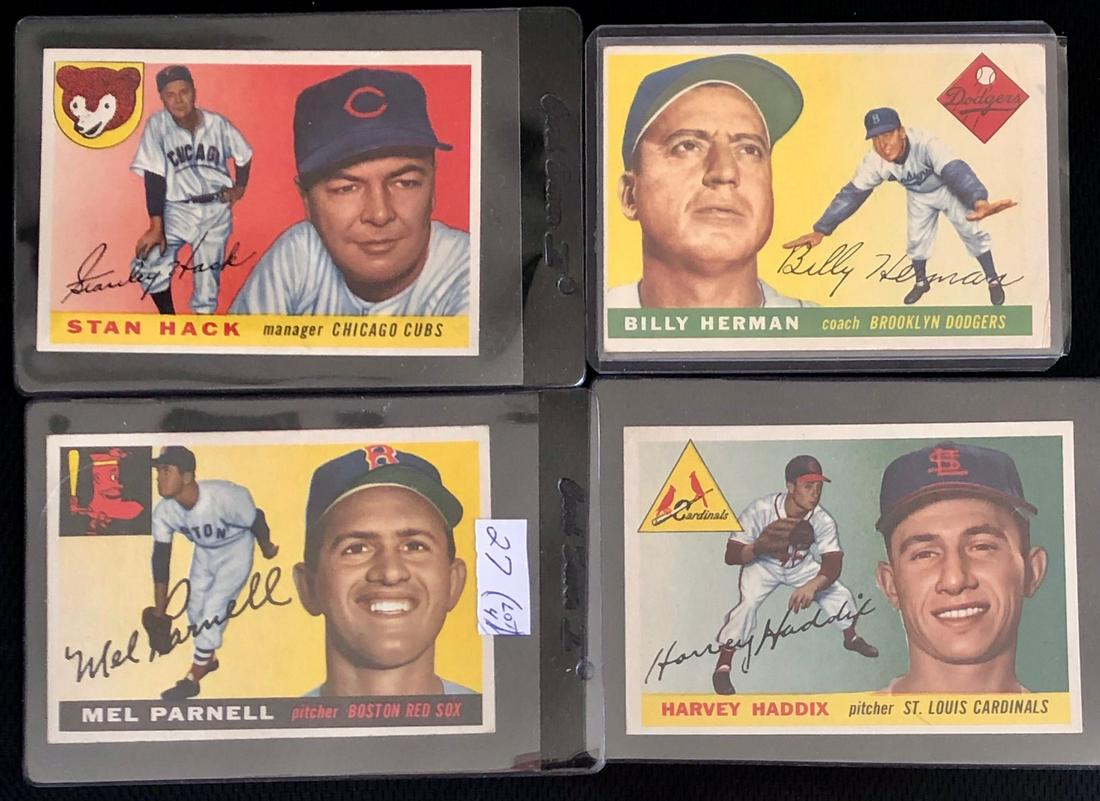 LOT 4 TOPPS 1955 SEMI-STARS BASEBALL CARDS (1 of 5)