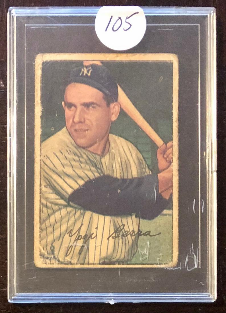 1952 BOWMAN #1 CARD YOGI BERRA BASEBALL CARD (1 of 3)