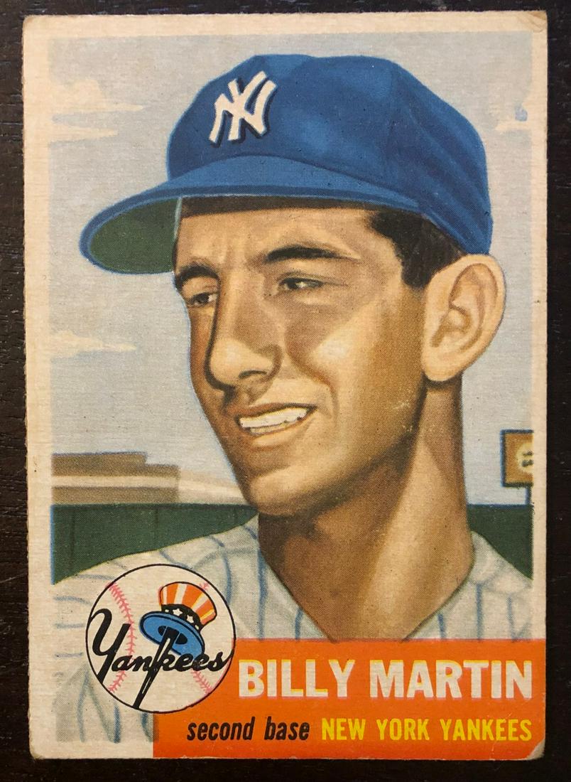 1953 TOPPS BILLY MARTIN BASEBALL CARD (1 of 3)