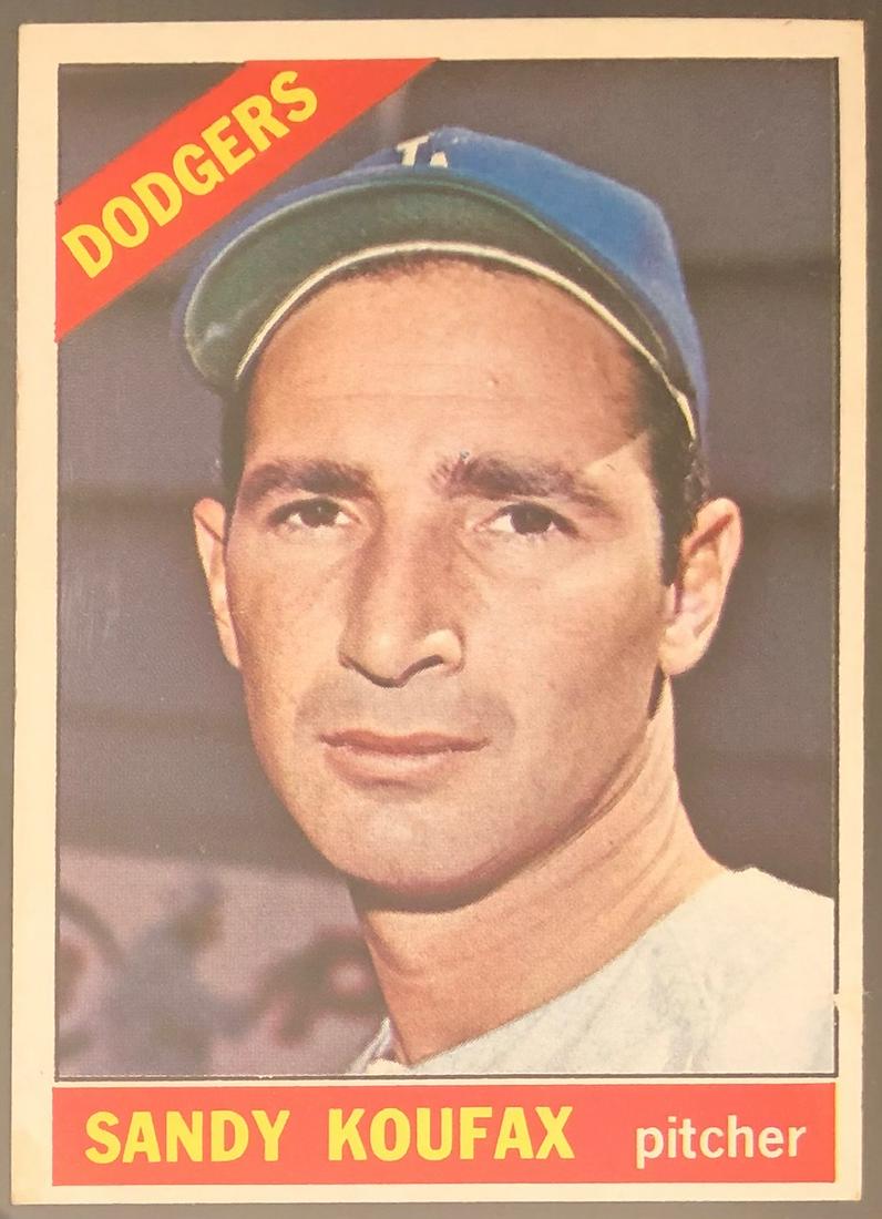 1966 TOPPS SANDY KOUFAX BASEBALL CARD (1 of 3)