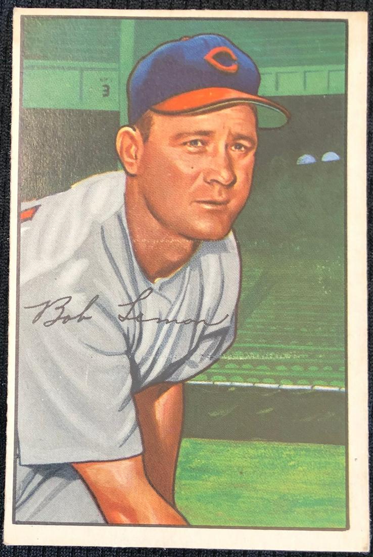 1952 BOB LEMON HOF BASEBALL CARD: HALL OF FAMER - EX MINT