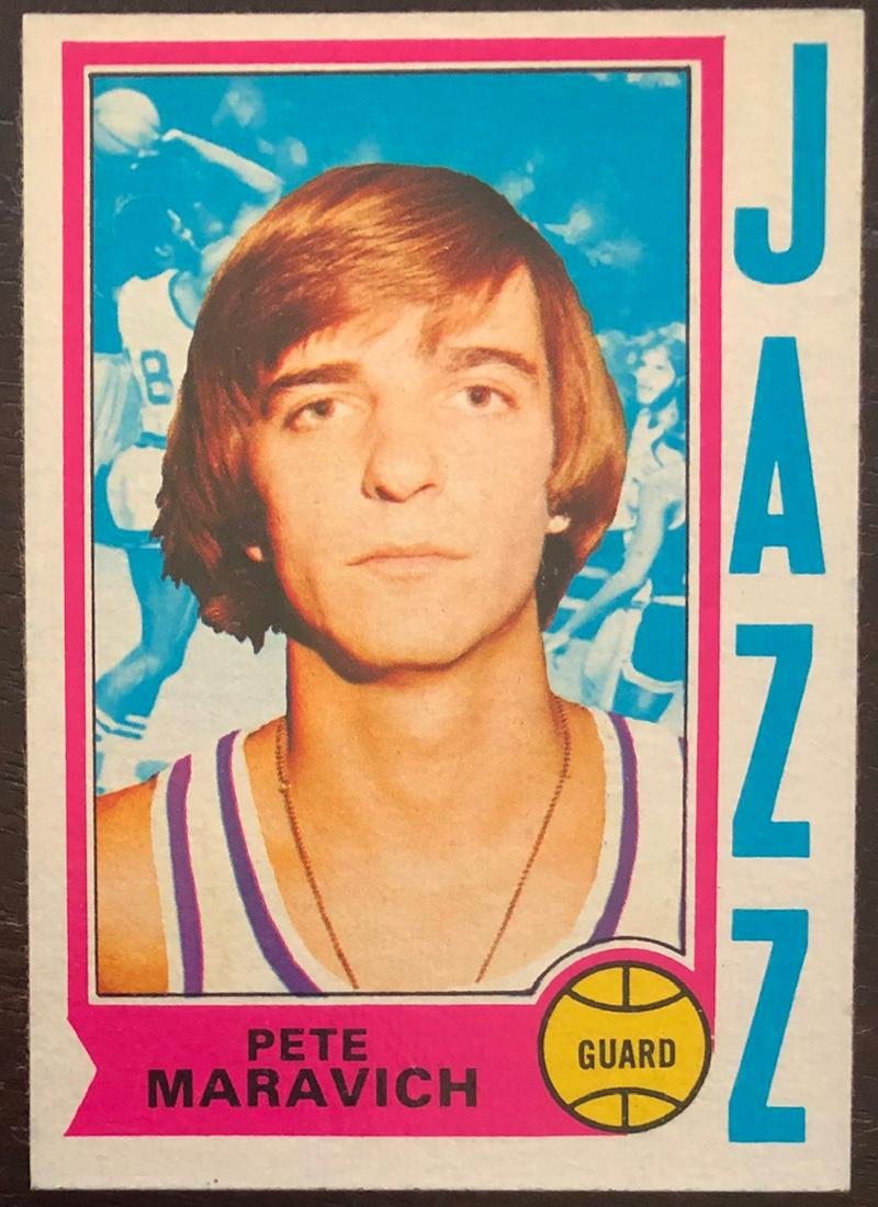 1974 - 75 TOPPS PETE MARAVICH BASKETBALL CARD (1 of 3)