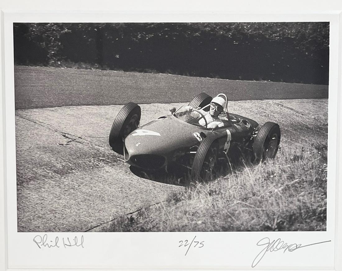 1961 PHIL HILL FERRARI "SHARK NOSE" SIGNED PHOTOGRAPH (1 of 7)