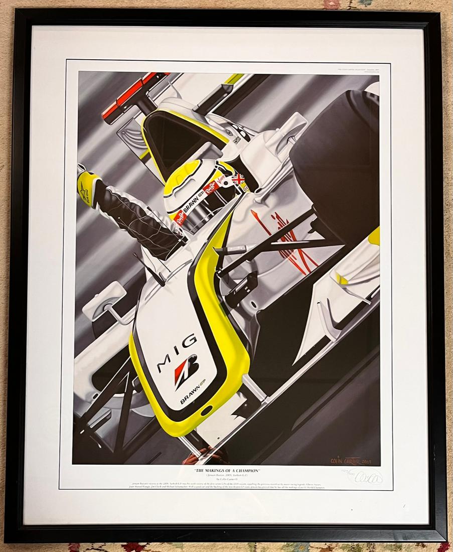 FRAMED "THE MAKINGS OF A CHAMPION" RACING POSTER - (1 of 5)