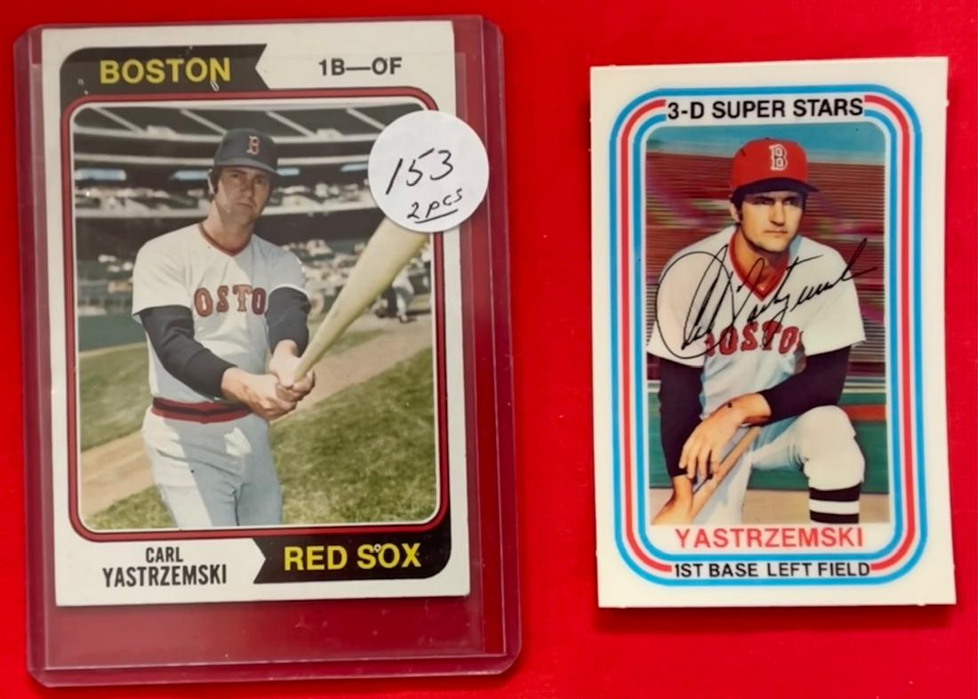 2 CARL YASTRZEMSKI BASEBALL CARDS (1 of 3)