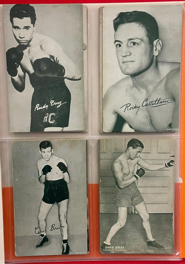 LOT 16 CIRCA 1950'S BOXING EXHIBIT CARDS (1 of 4)