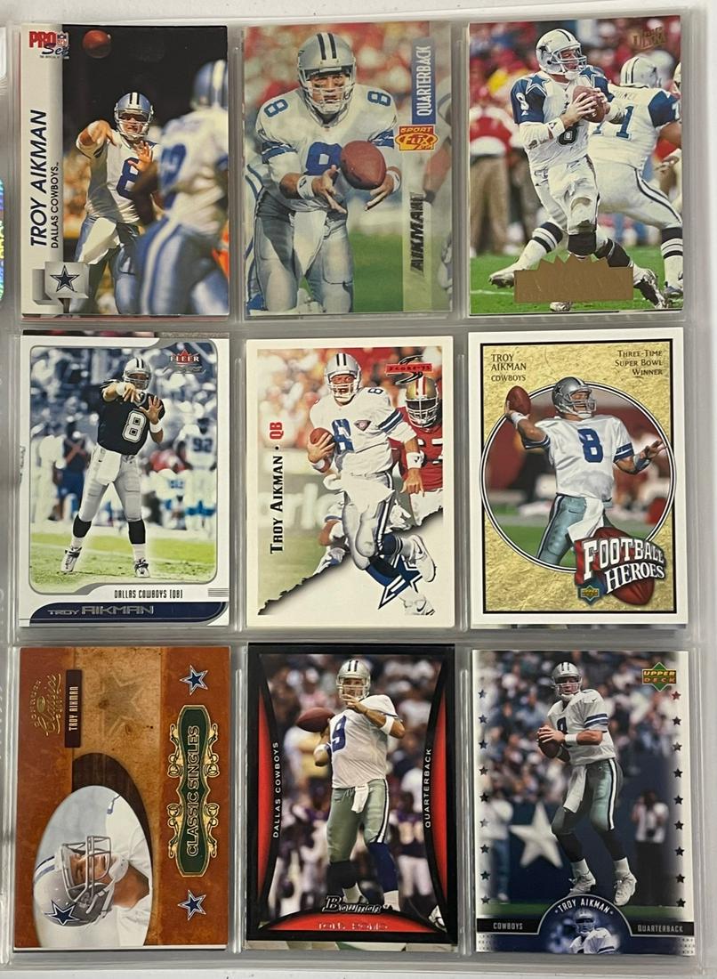 LOT 61 TROY AIKMAN FOOTBALL CARDS (1 of 8)