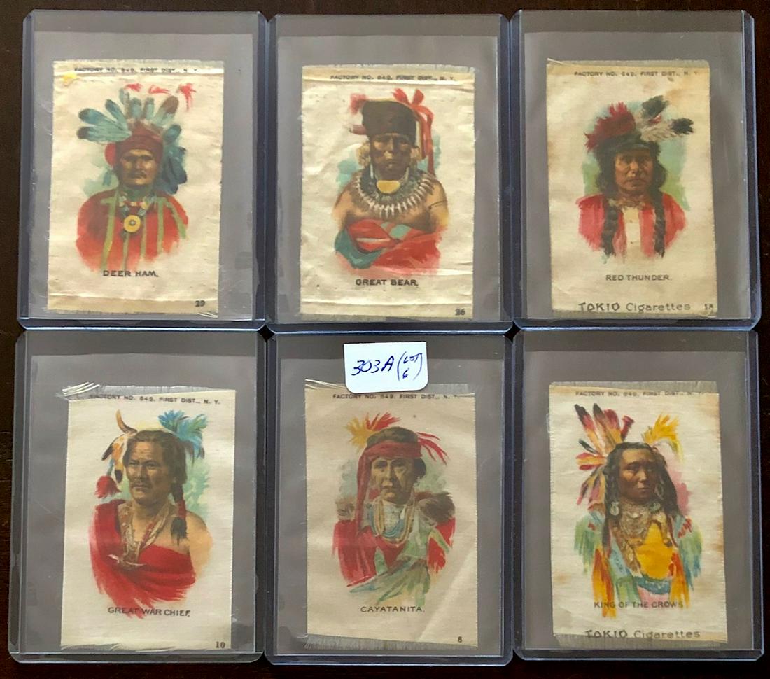 LOT 6 CIRCA 1900 INDIAN CHIEF SILKS (1 of 5)