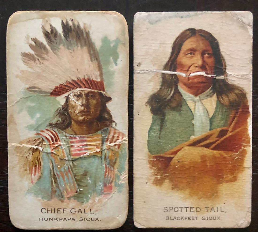 LOT 2 C. 1900 GINTER INDIAN CHIEF CARDS (1 of 3)