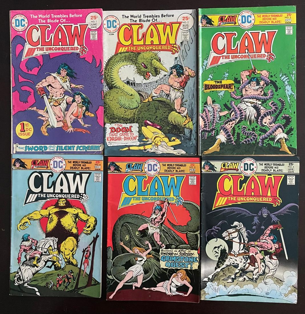LOT 12 VINTAGE CLAW DC COMIC BOOKS (1 of 4)