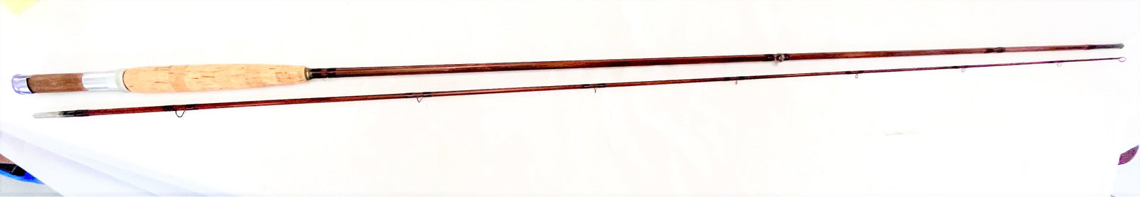 "ORVIS IMPREGNATED 99" BAMBOO FLY ROD: 2 PIECE ORVIS IMPREGNATED 99 BAMBOO FLY ROD - SIGNED "ORVIS IMPREGNATED 99" NUMBERED "21337" - MEASURES 8' LONG - GOOD OVERALL CONDITION