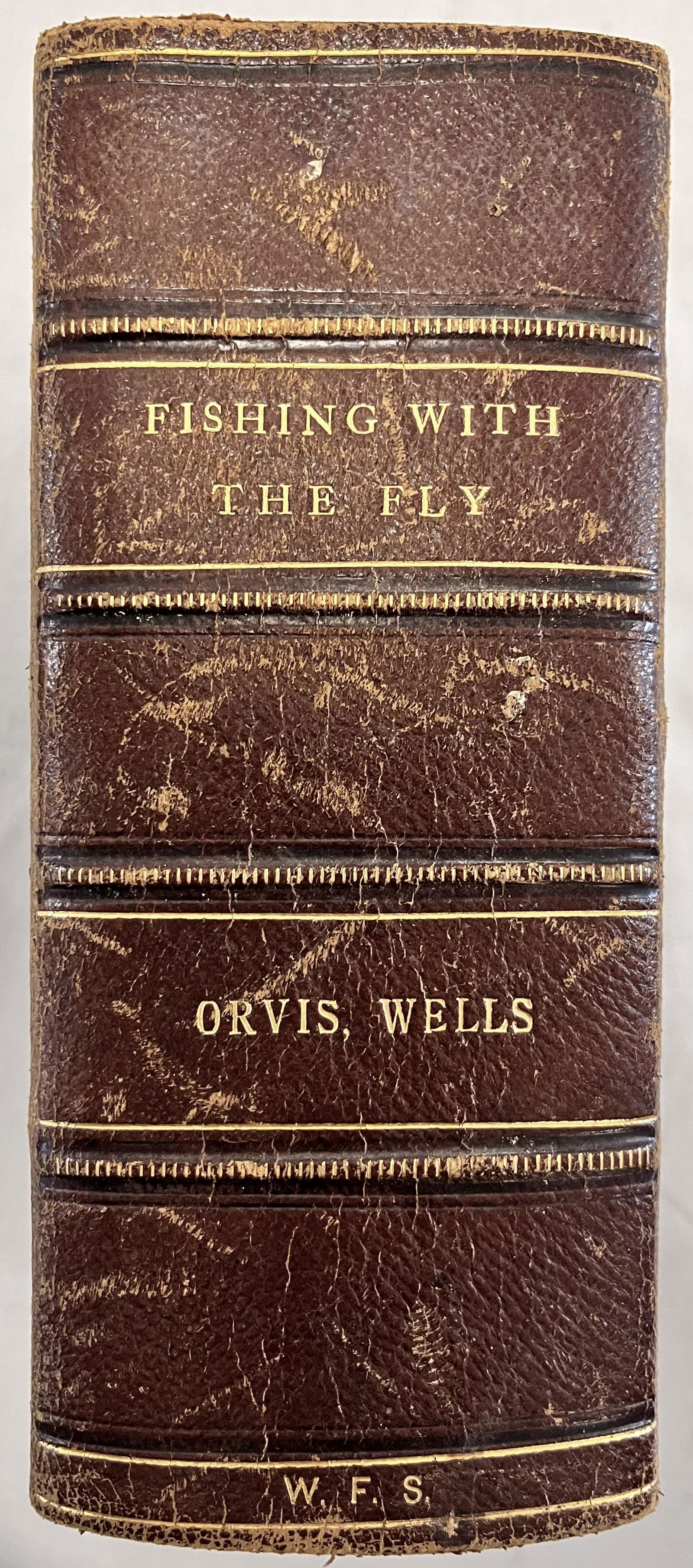 RARE LEATHER BOUND "FISHING WITH THE FLY" BOOK - ORVIS, WELLS (1 of 19)