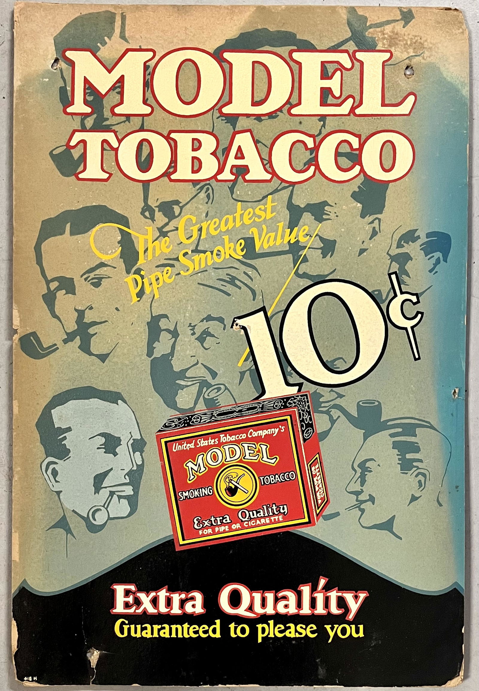 RARE C. 1920 MODEL TOBACCO "KALASIGN" TOBACCO ADVERTISING SIGN (1 of 10)