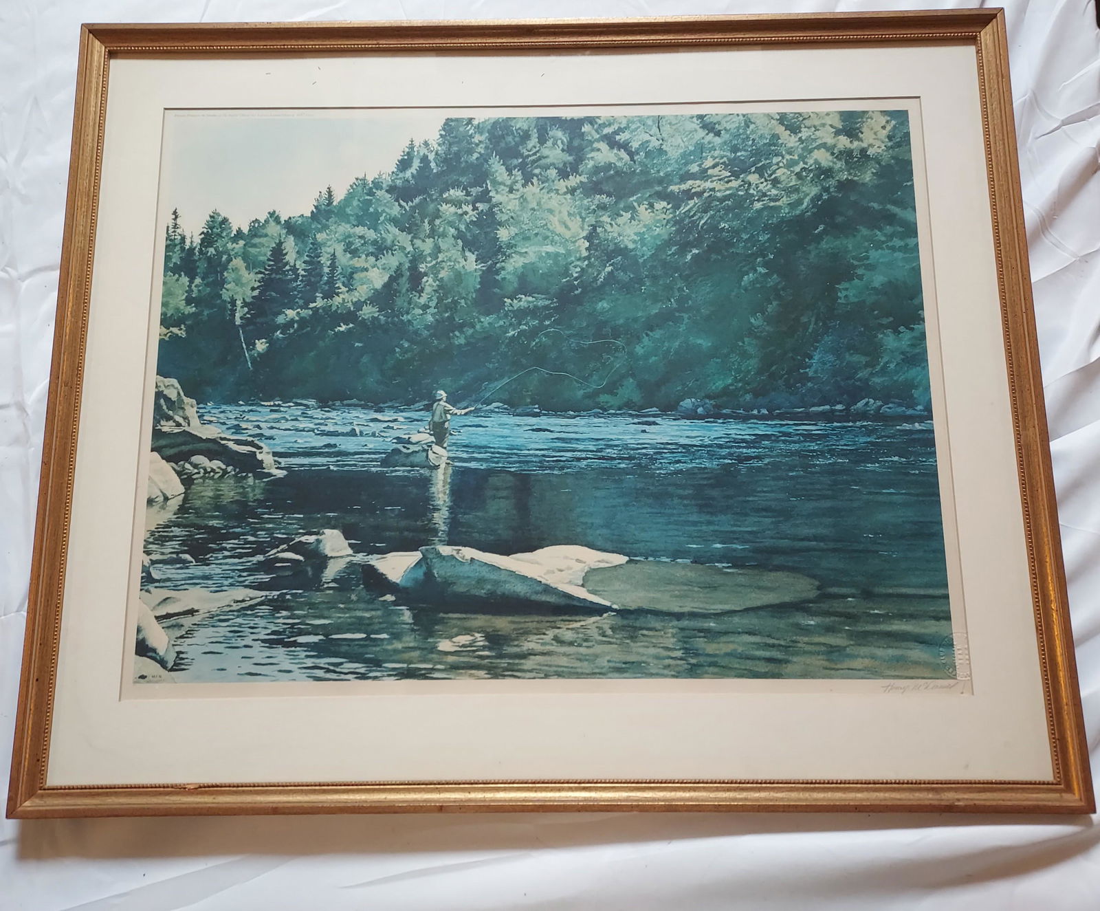 Henry McDaniel fly fishing print signed (1 of 14)