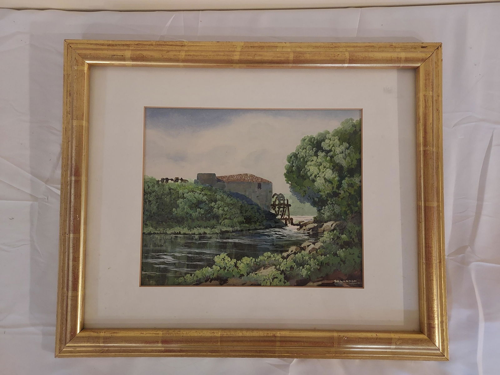 Mario Salvador watercolor gristmill (1 of 9)