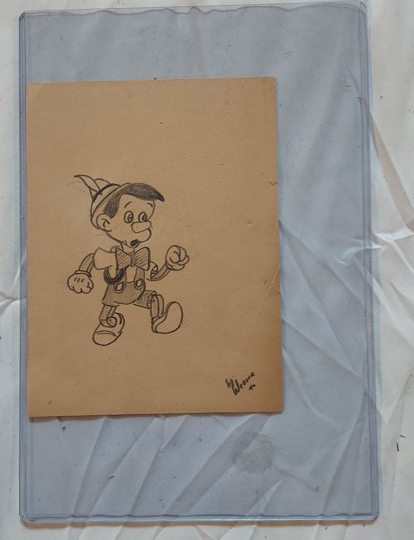 Bill Weaver original pinocchio drawing 46 (1 of 6)