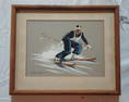 GEORGES FOUILLE  Painting Down Hill Skier