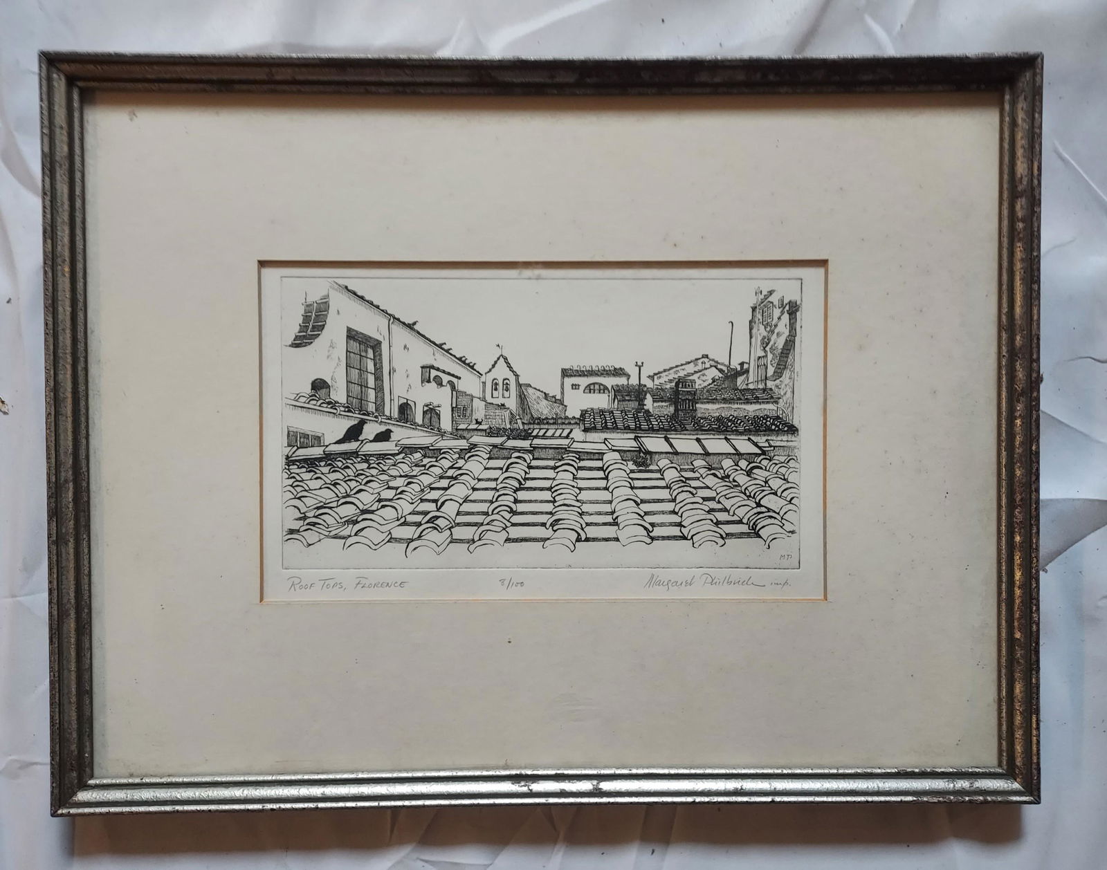Margaret Philbrick etching roof tops florence (1 of 11)