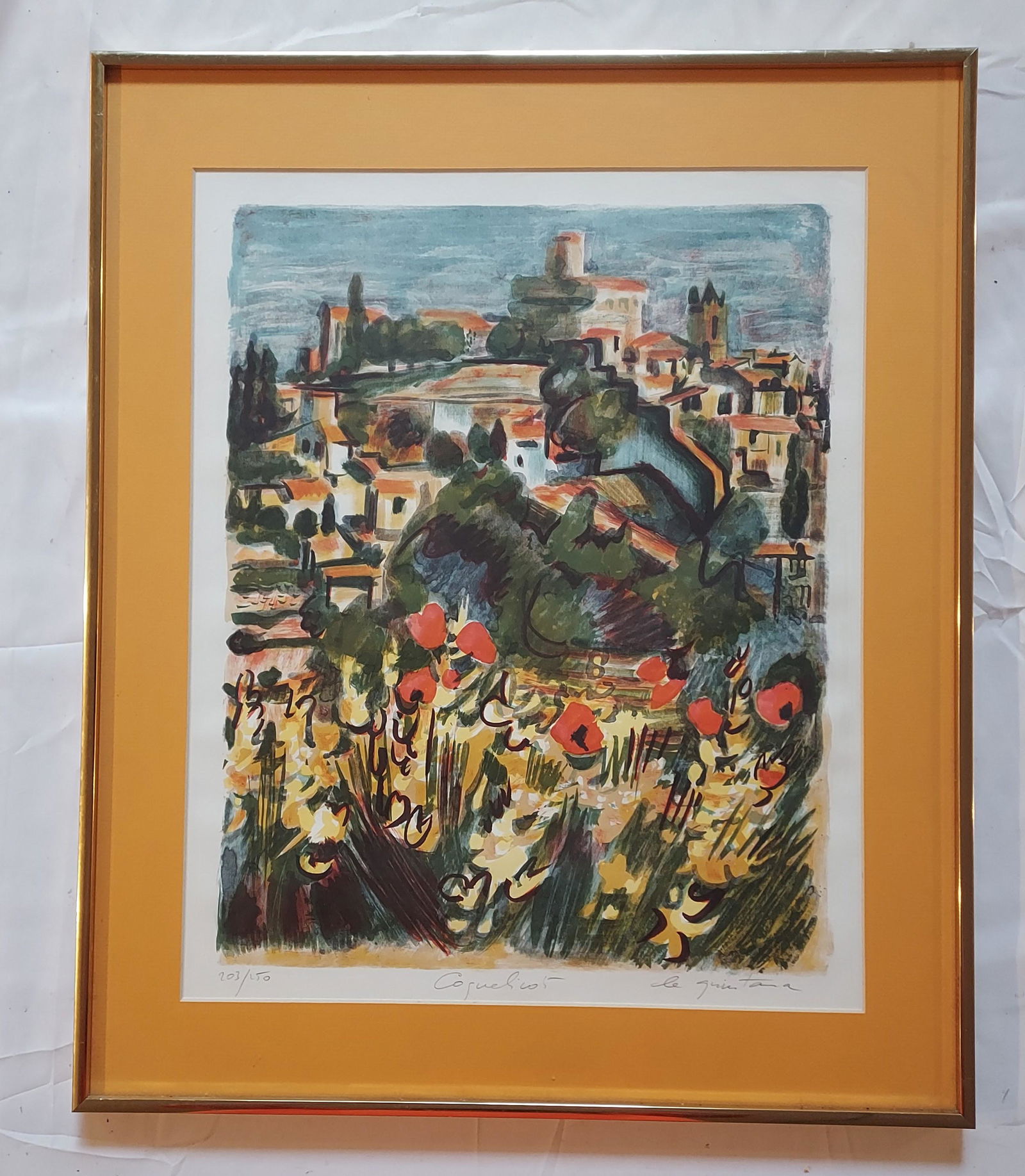 John Le Quintana Cityscape Lithograph signed and numbered (1 of 11)