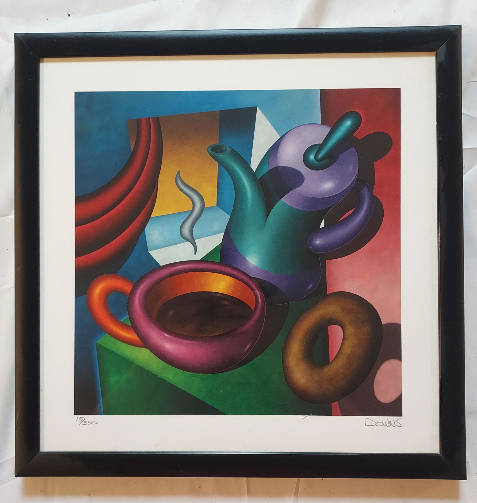 Jeff Downs lithograph donuts signed # (1 of 12)