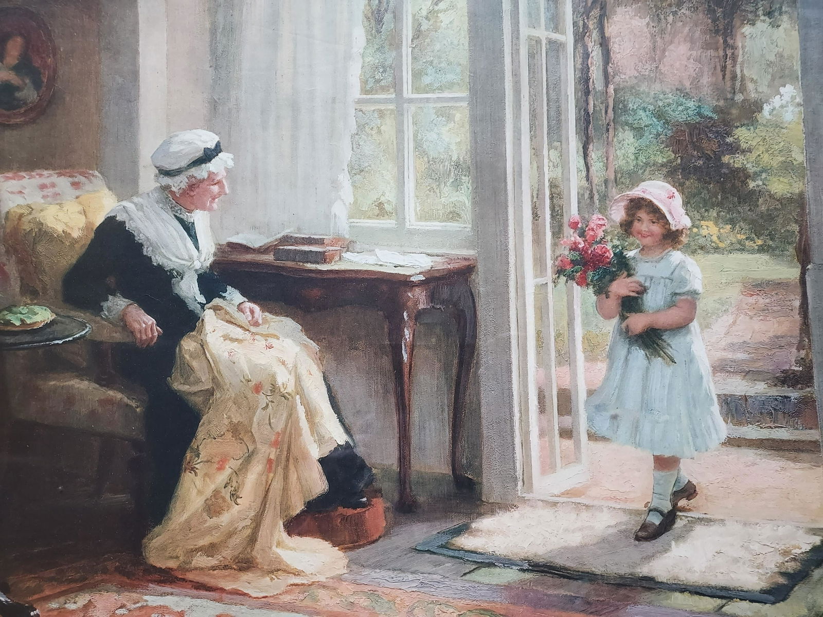 George Sheridan Knowles girl visiting grandma (1 of 3)