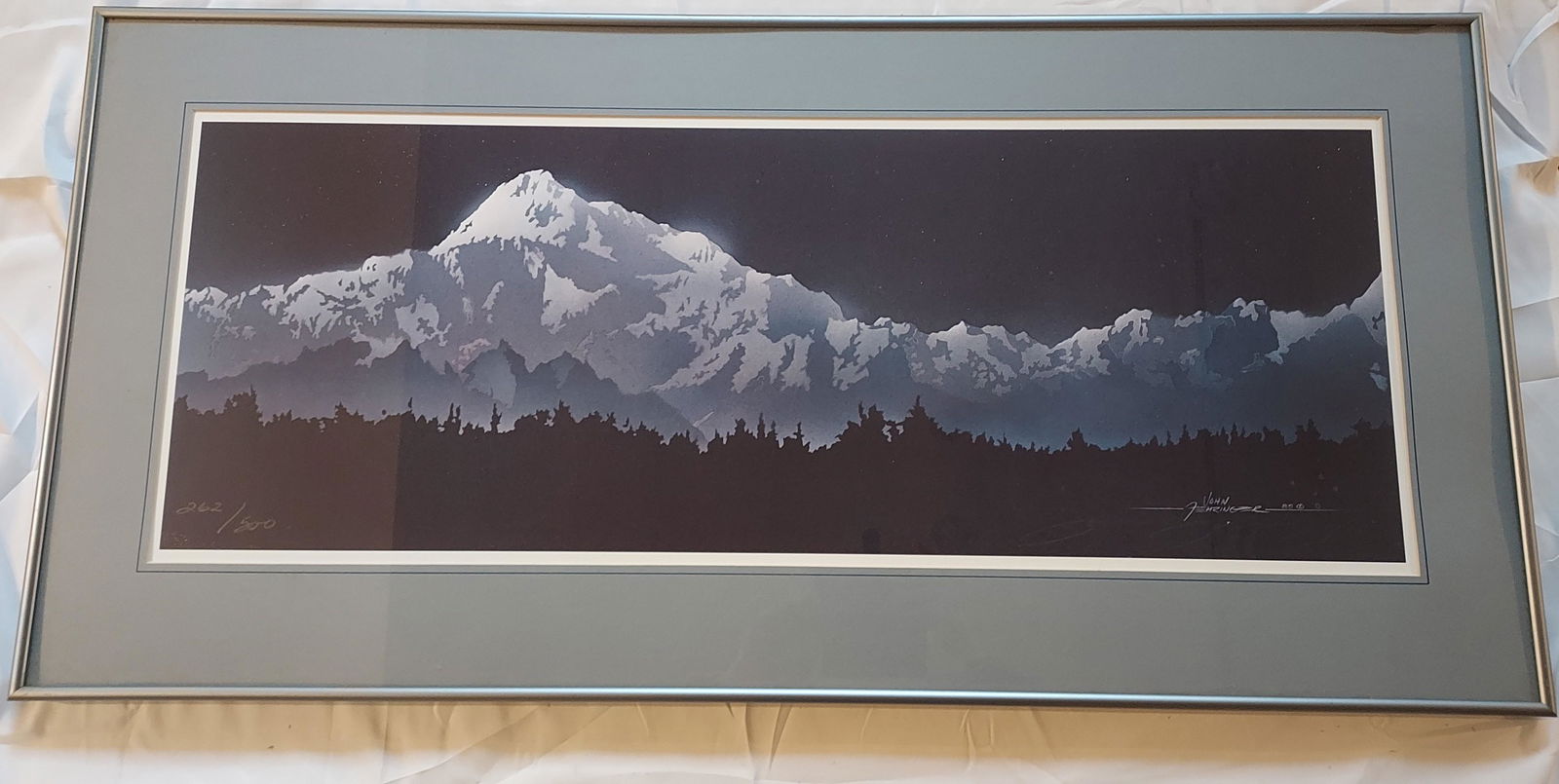 John Fehringer Lithograph of mountains signed and # print (1 of 9)