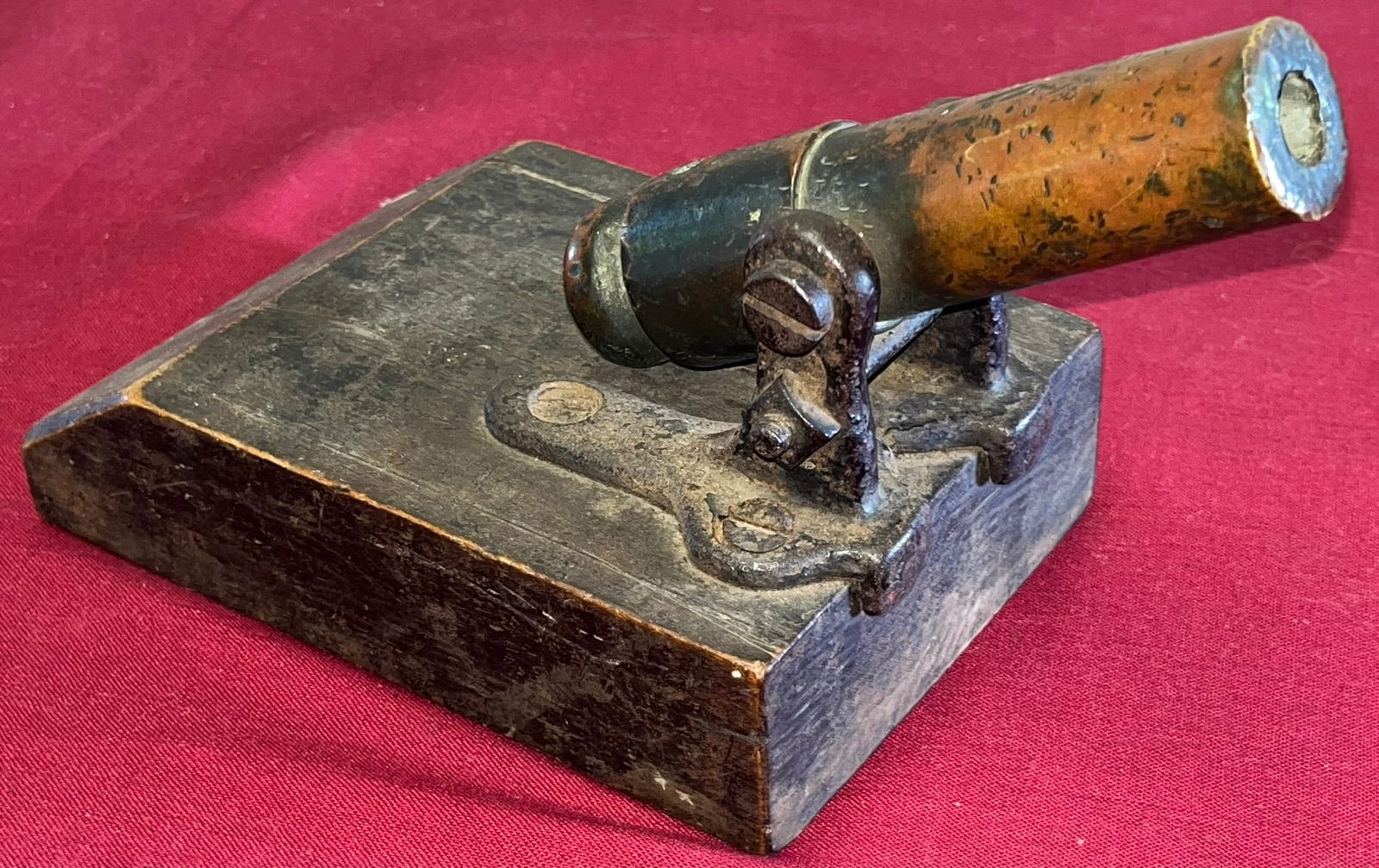 SMALL EARLY BRONZE SHIP, YACHT, BOAT SIGNAL CANNON (1 of 14)