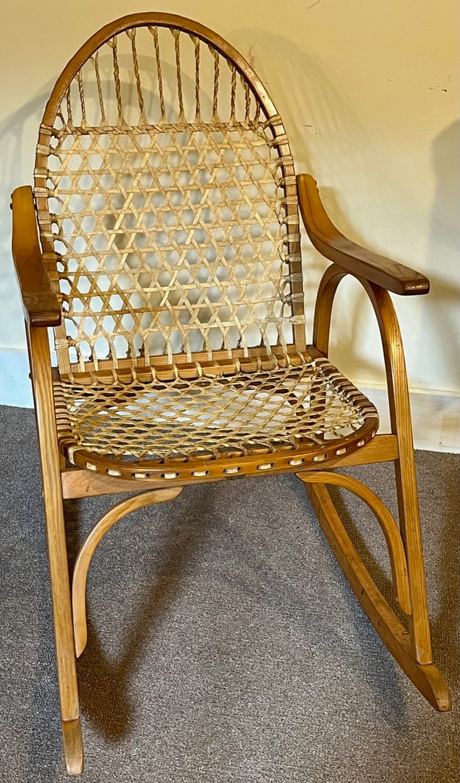 VINTAGE 'SNOWSHOE' ROCKING CHAIR (1 of 7)