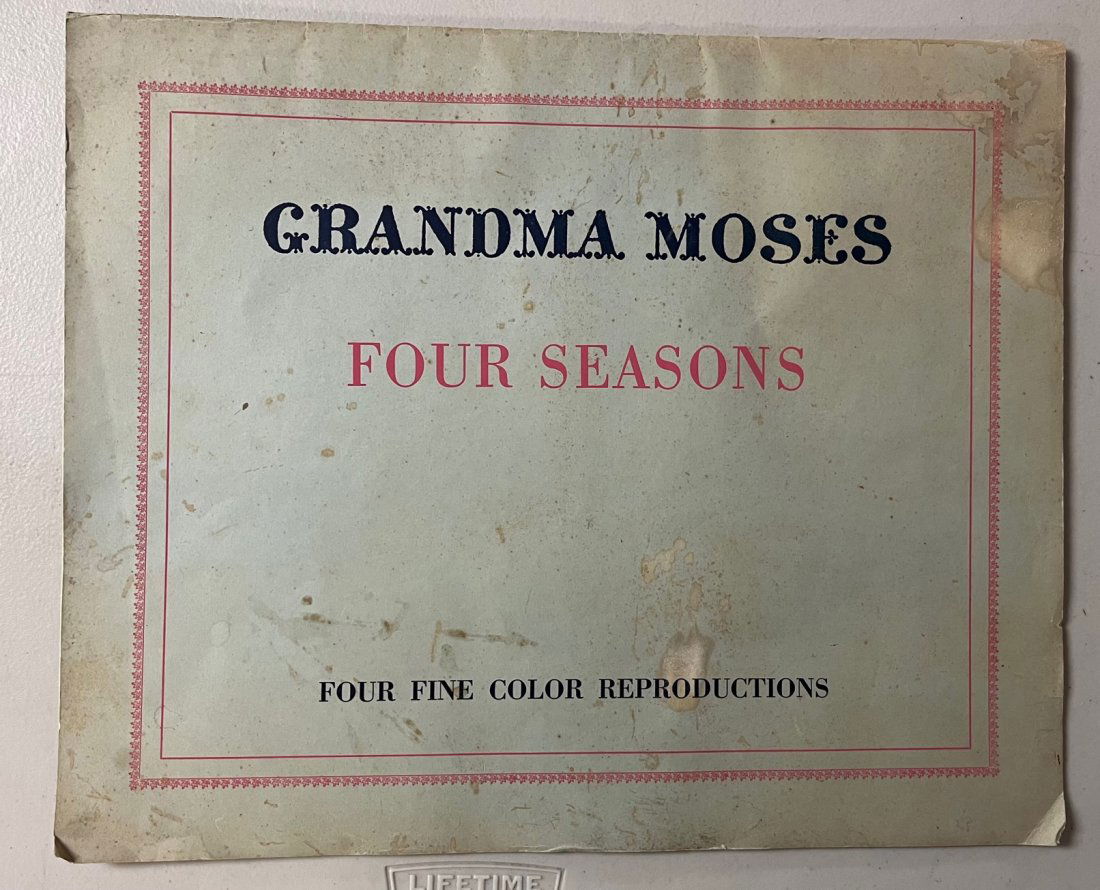 SIGNED GRANDMA MOSES FOUR SEASONS PRINTS (1 of 9)