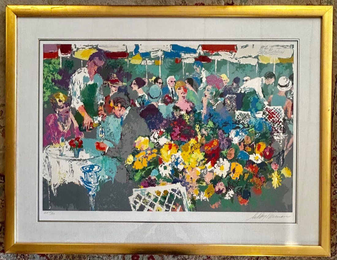 LEROY NEIMAN SERIGRAPH "THE BISTRO GARDENS" #87/ 100 - ARTIST SIGNED (1 of 14)